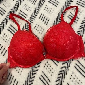 Victoria’s Secret Red Lace Bra 34D